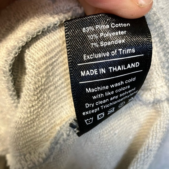 Public Rec Grey Full Zip Up Sweater Hoodie - Picture 6 of 8